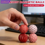 LOVETOUCH 4/6/8PCS ADHD Sensory Therapy Magnetic Balls Silicone Pressure-Relief Toy Educational Defo