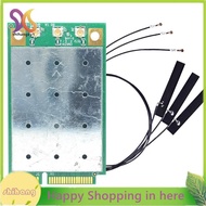 QCA9880 WLE900VX WIFI Card+3XAntenna 1300Mbps 5Ghz Mini PCIE Wireless WiFi Adapter Module for Win7 8