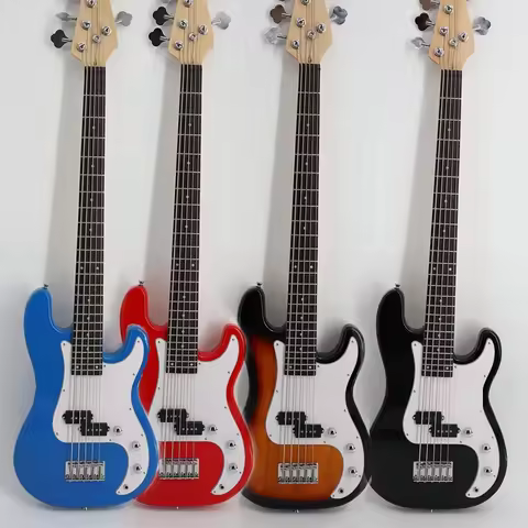 Electric Bass Guitar Right Hand Basswood 5 String 24 Frets PB Pickup 1V2T High Sell