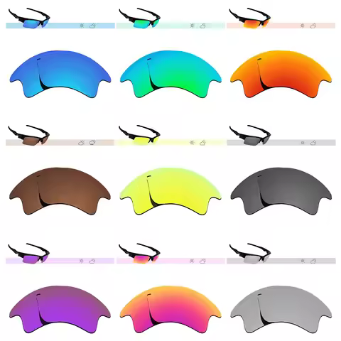 Glintbay Polarized Replacement Sunglasses Lenses for Oakley Flak 2.0 XL OO9188 59mm -Multiple Option