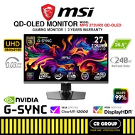 MSI MPG 272URX QD-OLED - 26.5-inch UHD 240Hz Gaming Monitor (3Yrs MSI Warranty)