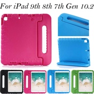 For iPad 9th 8th 7th Gen 10.2,iPad 5th 6th Air Air2 Pro9.7,iPad mini 1 2 3 4 5th Gen,iPad Pro11 2nd 3rd Gen,iPad 2 3 4th Gen,iPad Pro Air 3rd Gen 10.5 Kids Silicone EVA Shockproof Anti-fall Stand Handle Case Cover