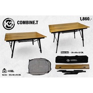 K2 COMBINE T Table Portable Aluminum Foldable With Bag by Jeep Camping