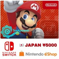 Nintendo Switch Japan eShop Prepaid Card 5000 Yen