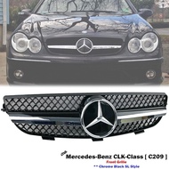 Front Chrome SL Grille For Mercedes Benz W209 C209 CLK-Class CLK200 CLK240 CLK280 CLK320 CLK350 2002