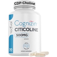 Teaveli Cognizin Citicoline- 500mg CDP Choline Capsules- Clinically Studied Brain Supplement to Supp