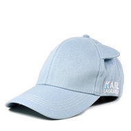 【KARL LAGERFELD】 貓咪耳朵棒球帽-藍色