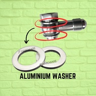 ALUMINIUM WASHER 2MM THICKNESS M10 M12 M14 M16 M18 FLAT GASKET FOR BANJO BOLT OIL PLUG