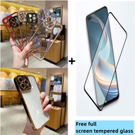 OPP0 A3S A12E A53 4G Electroplated Phone Case Free Tempered