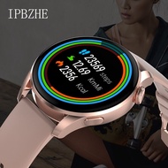 Smartwatch สมาร์ทวอท สมาร์ทนาฬิกาผู้ชาย Android Bluetooth Call เลือดออกซิเจนกีฬาสมาร์ทนาฬิกาเพลง ECG SmartWatch สำหรับผู้หญิง HuaWei Xiaomi Iphone Smartwatch สมาร์ทวอท Brown Leather