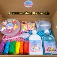 Bộ Kit Làm Slime Bơ Cầu Vồng (Butter Slime) 24 Món Đầy Đủ Nhất - Kèm Charm và HDSD