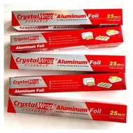 (1 pack) 25 SQ.FT CrystalWrap Aluminium Wrapping Film Baking Foil Catering Films Kertas Balut Alumin