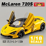 LEO 1:18 McLaren 720s Diecast โมเดล รถอัลลอยด์รถยนต์ของเล่นคอลเลกชันของขวัญสําหรับเด็กชายสาว ของเล่น