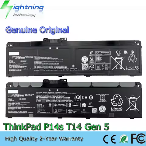 Genuine L23B4P70 L23L4P70 L23C4P73 57Wh 52.5Wh Original Battery for Lenovo ThinkPad T14 P14s Gen 5 6