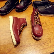 Frock Boots 875 retro Gao engraved Red Wings red locomotive shoes wing leather trend Martin Boots me