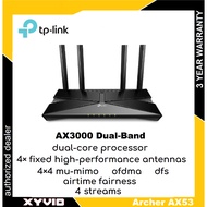 TP-LINK Archer AX53 AX3000 Dual Band Gigabit Wi-Fi 6 Router
