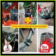 ✆ GateSecure: Wireless Anti-Theft Alarm Padlock Door Lock Kadena for Motors, Gate, Bike heavy duty