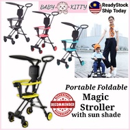 2 Face🇲🇾Baby Stroller Light Weight Magic Stroller Baby Kids Shopping Stroller 2 Way Facing