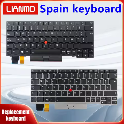 Spanish Notebook Keyboard Suitable for Lenovo ThinkPad X280 A285 X390 X395 L13 GEN1 S2 5TH 6TH GEN L