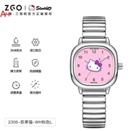 ® Zgo Joint Name Sanrio Watch Womens Square Dial Scale Alloy Chain Student Minimalist College Style