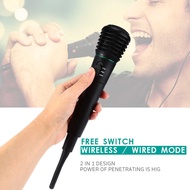 Promo Mikrofon Profesional 2 in 1 Wireless Wired - WM-308