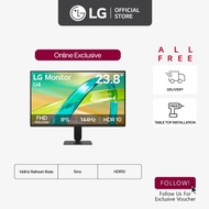 [New] [Online Exclusive] LG 24U411B-B 23.8" PC IPS Display Monitor | 144Hz Refresh Rate | 5ms | HDR1