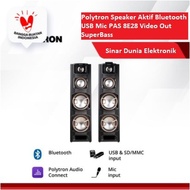 Polytron Speaker Aktif Bluetooth USB Mic PAS 8E28 Video Out SuperBass