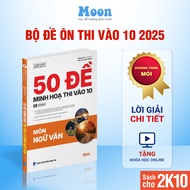 Sách bộ đề ôn thi vào 10 môn Toán Văn Tiếng Anh Khoa học tự nhiên - MoonBook