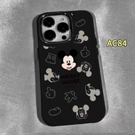 กล่องโลหะชุบสำหรับ IPhone 7 8 SE 2020 X XS XR XSMAX 7Plus 8Plus 14Plus 15Plus 11 12 13 14 15 PRO MAX การ์ตูน Mickey Mouse