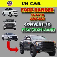 (F150 2024) Ford Ranger T6 T7 T8 Convert To F150 Front Bumper Grille Bodykit Fender Bonnet Headlamp 
