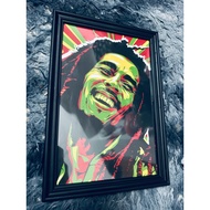FRAME GAMBAR BOBMARLEY A4