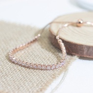 【Ethereal】純銀鋯石可調較手鍊