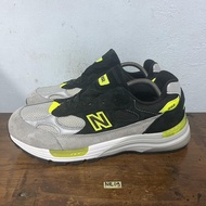 Sepatu second branded new balance 992 black grey volt size 44,5