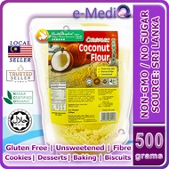 Health Paradise Organic Coconut Flour 500g  [HALAL | Gluten Free | Non Dairy | Vegan] 有机椰子粉 (Exp : J