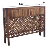 Anticorrosive wooden flower pot display stand courtyard balcony flower stand terrace planting flower