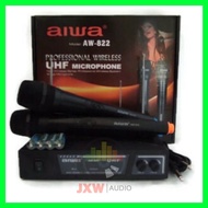 MIC AIWA AW 822 UHF MICROPHONE WIRELESS AIWA AW-822 UHF MIC AIWA