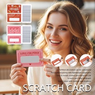 Valentine's Day Scratch Cards Printing Coated Scratch-off Prize Lottery Cards Crafting Printed