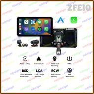 ZFEIO Auto Dual Recording Dash Cam With 6 Inch Touch Screen 77GHz Radar BSD AlienRider M2 Pro Motorc