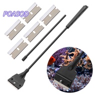 MAYSHOW Fish Tank Algae Scraper Algae Scraper Window Cleaning Anti Scratch Stainless Steel