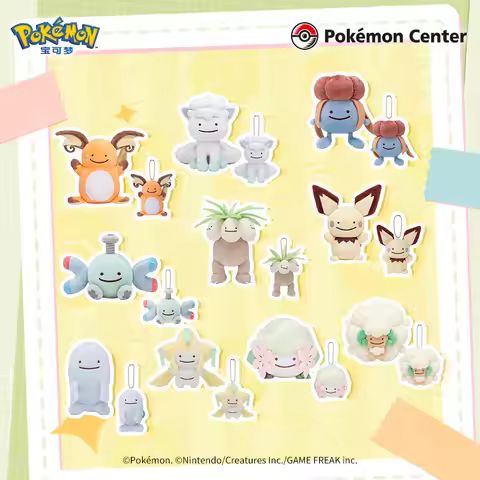 Pokémon Ditto Transformed Series Plush Keychain Soft Stuffed Bag Charm For Anime Collectors Magnemit