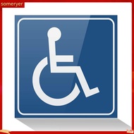 someryer|  Fade-resistant Stickers 4 Sheets Waterproof Disability Stickers Clear Uv Resistant Wheelchair Signs for Disabled Scratch Resistant Stickers for Mobility Aid Users