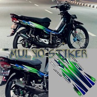 HIJAU STRIPING STICKER Yamaha F1ZR fizr fiz r f1 zr SS Two SSTwo SS2 STICKER list body Black Greenbi