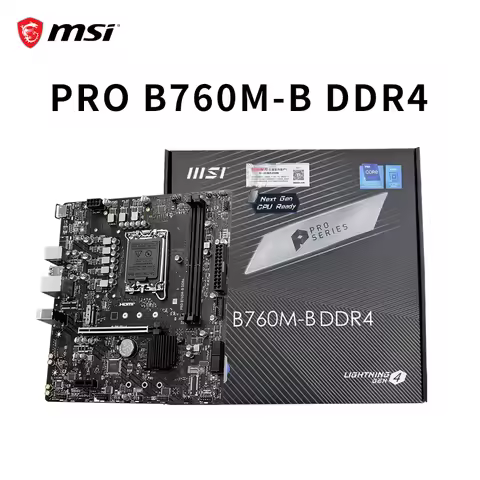 Support CPU 13400F/14400F/13490F (Intel B760/LGA1700) MSI PRO B760M-B DDR4 Gaming PC MotherBoard