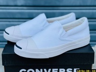 รองเท้าConveres JACK PURCELL RET SLIP ON "WHITE" SIZE.36-44 รองเท้าผ้าใบคอนเวิส รองเท้าผ้าใบผู้ชายหญ