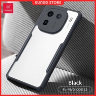 XUNDD Vivo iQOO 15 iQOO 13 / iQOO 12 / Neo 9 / Neo 9s Pro Case, TPU Edge Anti-Fingerprint Back, 4-Co