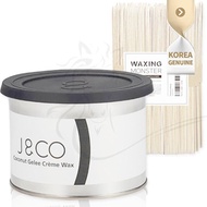 JNCO Coconut Jelly Cream Soft Wax 400g + Wood Spatula L 100 pieces / 1 set