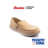 *Best Seller* Bata บาจา ยี่ห้อ North Star รองเท้าสนีคเคอร์ รองเท้าแบบสวม รองเท้าทรงลำลอง สำหรับผู้ชาย รุ่น Cruise สีเบจ 8598038