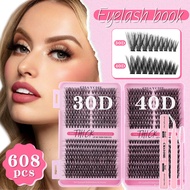 Lamei Single Cluster False Eyelash Extension Glue Set 30D40D50D60D Fluffy Thick Eyelash Book Daily D