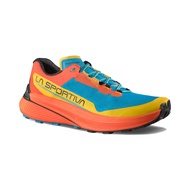 LA SPORITVA PRODIGIO MEN สี TROPIC BLUE/CHERRY TOMATO - รองเท้าวิ่งเทรล/ทางเรียบผู้ชาย