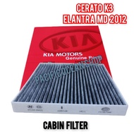 HYUNDAI ELANTRA 2012 MD KIA CERATO K3 (CARBON) CABIN FILTER AIRCOND FILTER 97133-2H001